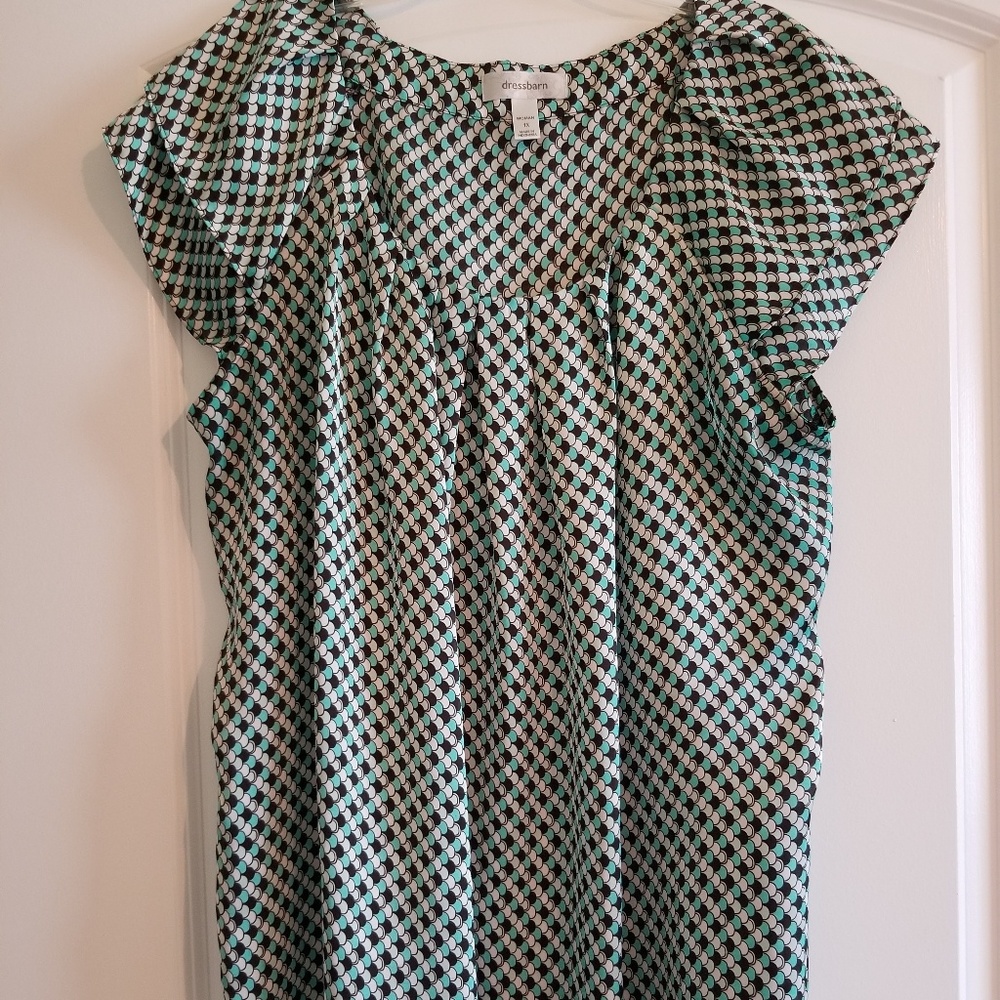 Dress Barn Mint Patterned Blouse